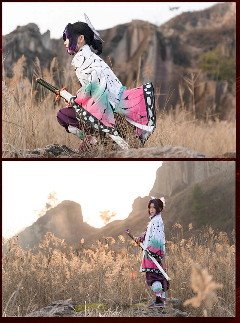 Demon Slayer Kochou Shinobu Kimono Cosplay