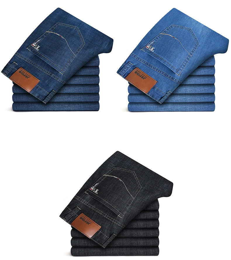 Men's Plus Size Straight Business Jeans