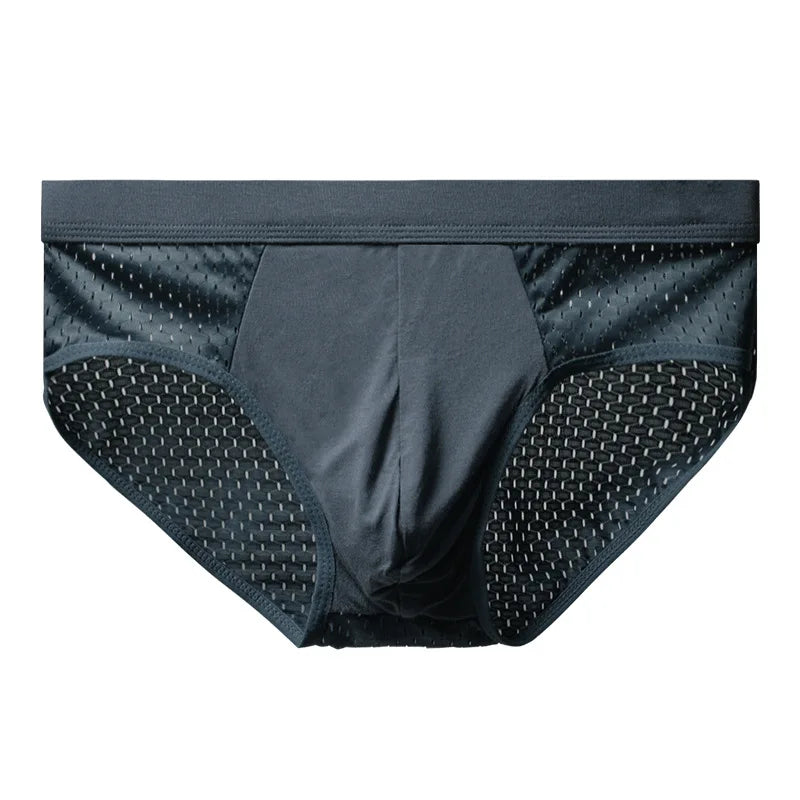 Men's Ice Silk Triangle Briefs – Mesh Square Shorts