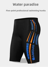 Men’s Plus Size Five-Point Swim Shorts