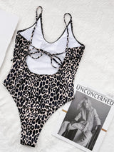 Leopard High Cut Monokini
