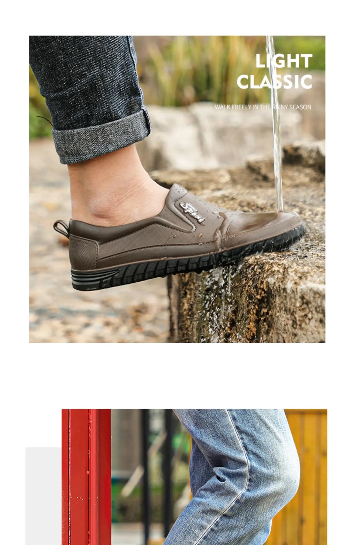 Men Low-Cut Rain Boots