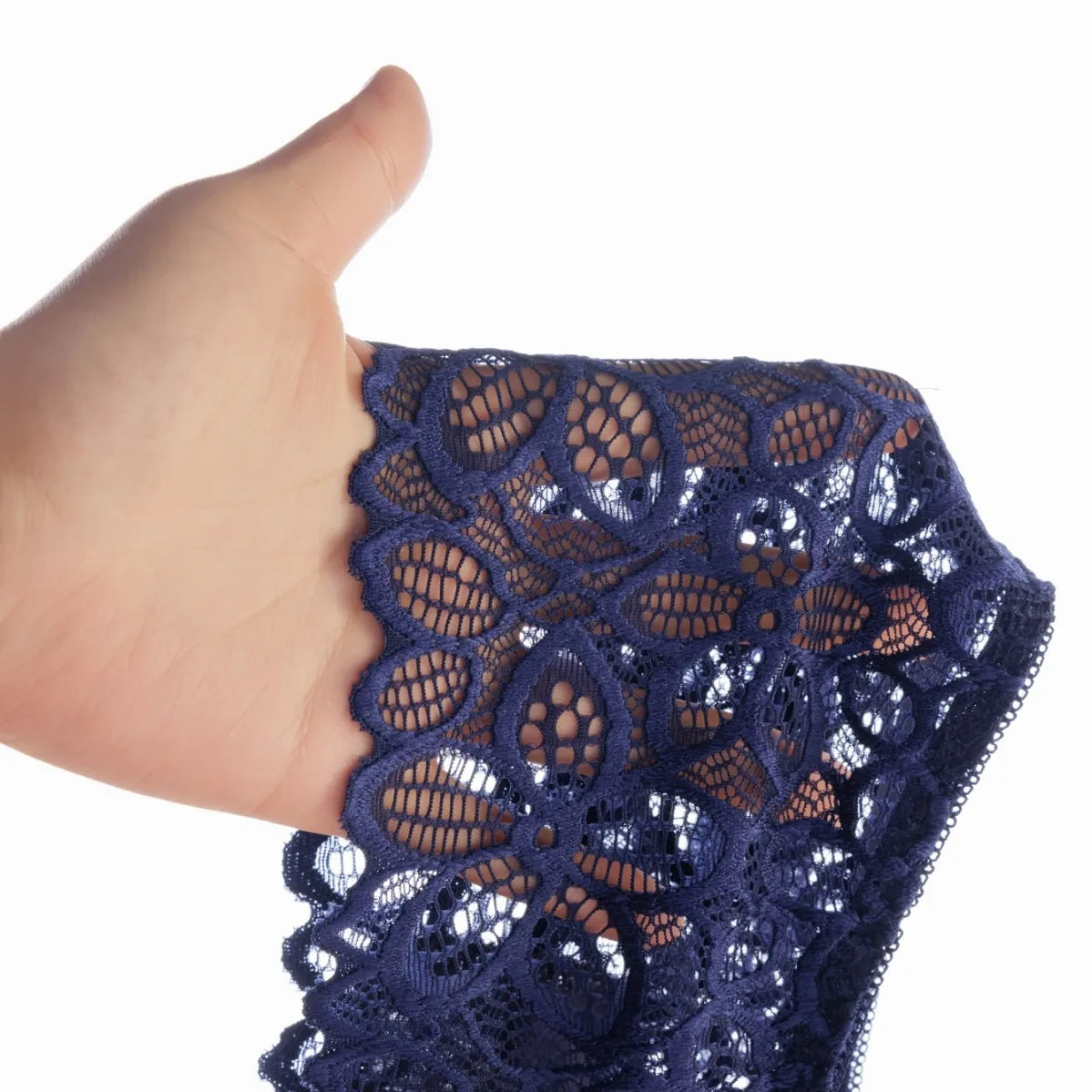 Women Contrast Lace Bra Set