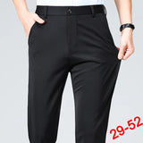 Men's Plus Size Business Trousers – Classic Black