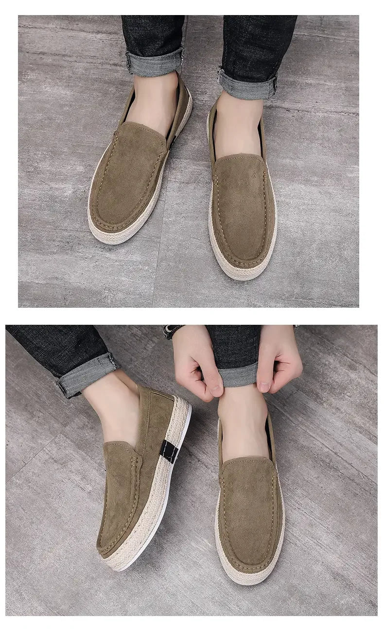 Men’s Suede Loafers Casual Flats