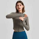 Women Zipper Slim Yoga Sports Jacket