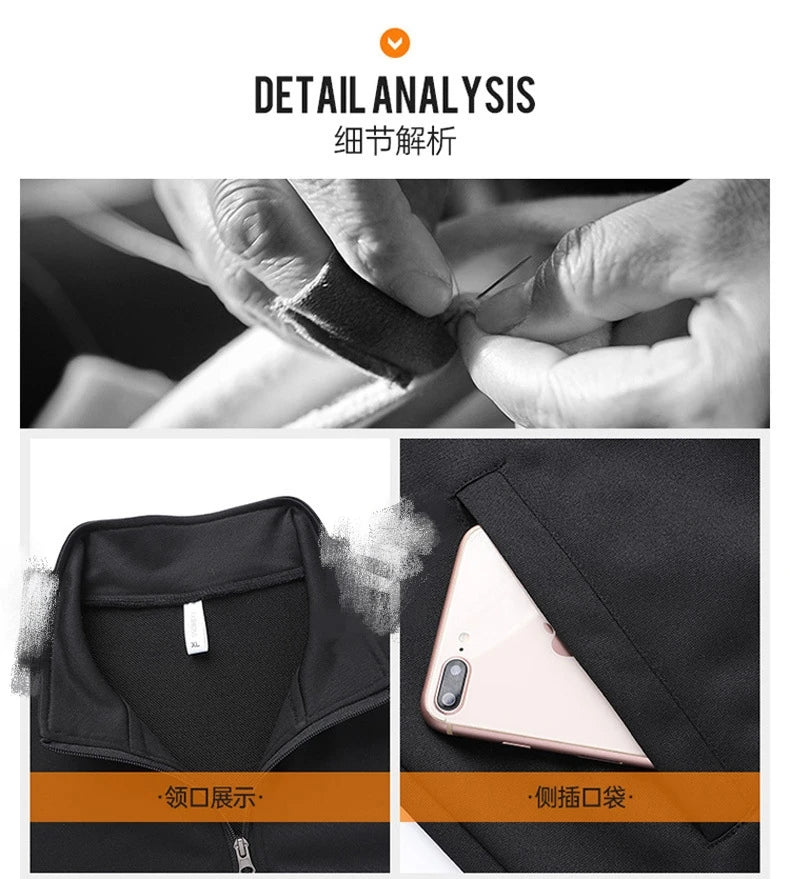 Men's Plus Size Tracksuit – 2 Piece Gym Set