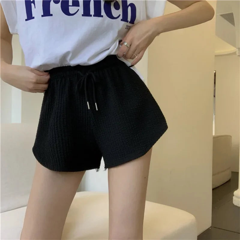 Women Loose Wide Leg Sports Shorts