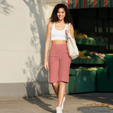 Women Capri Pants with Pockets Yoga Fit