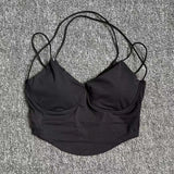 Women Single Strap Yoga Sports Bra