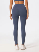 Hearuisavy Cross Waist Push-Up Yoga Leggings – High Waist Gym Pants