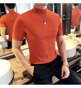 Men Korean Slim Fit Turtleneck Tee