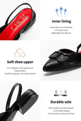 Women Ballet Flats Leather Bowknot Slip-On Shoes