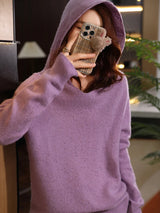 Women's Merino Wool Hooded Sweater