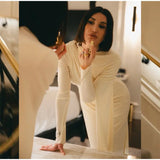 Women Pleated Ribbon Long Dress