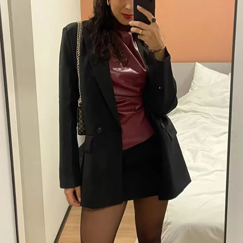 TrafLux™ – Color-Rich Office Blazer (Casual Power Dressing for Women)