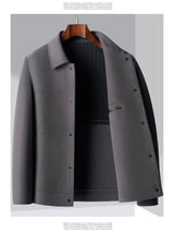 Men Slim Fit Wool Coat Business Jacket