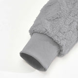 Men Velvet Hooded Pullover Sweater