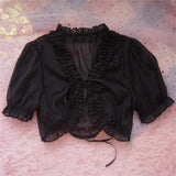 Lolita Summer Cropped Y2K Bolero Shrug