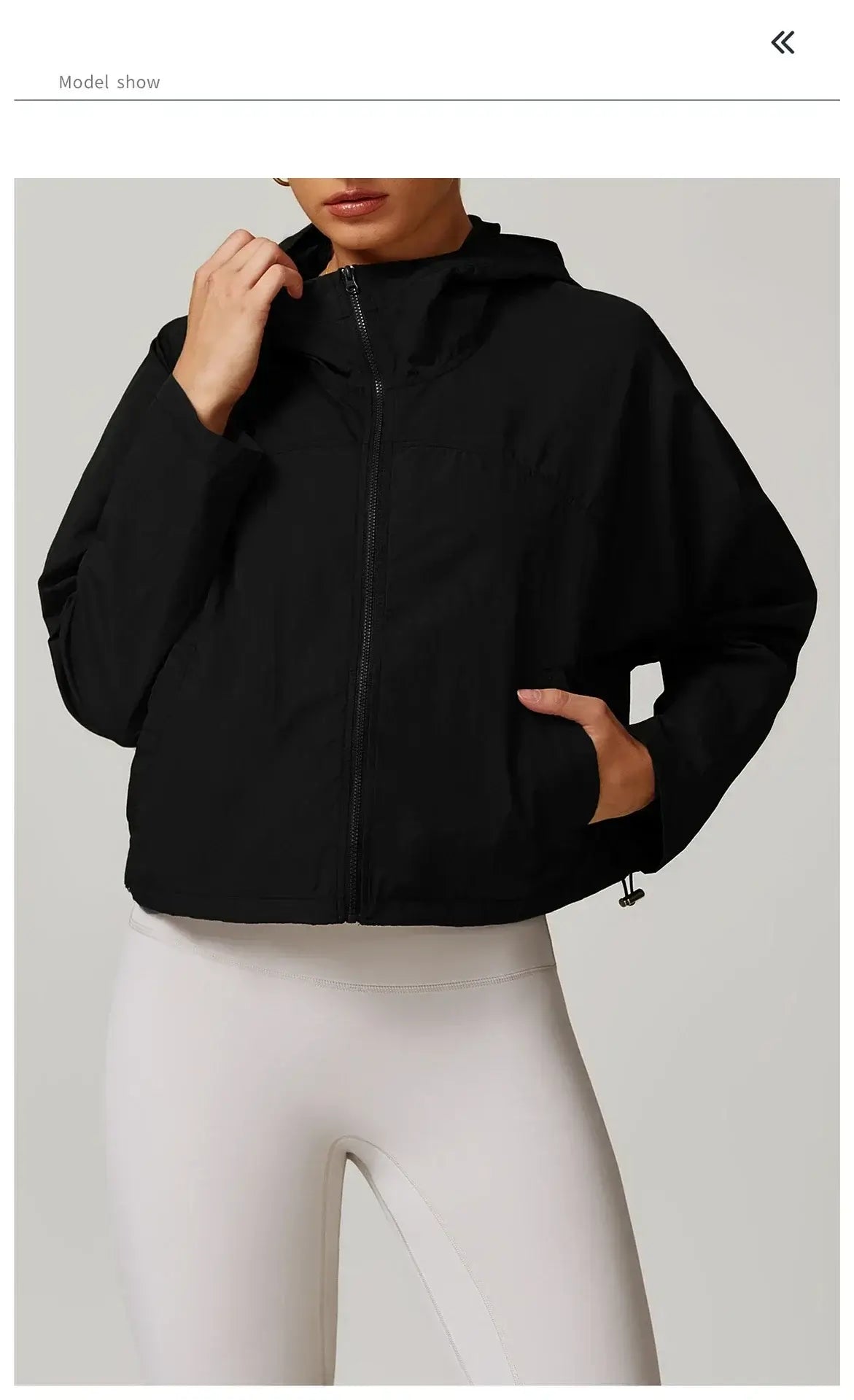 Women Windproof Quick Dry Yoga Jacket