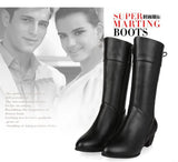 Women Mid Calf Boots Retro Pointed Western