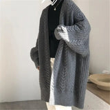 Women Hollow V-Neck Knit Cardigan