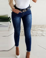 Women Bleached Skinny Jeans