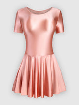 Women Satin Sports Ballet Skirt