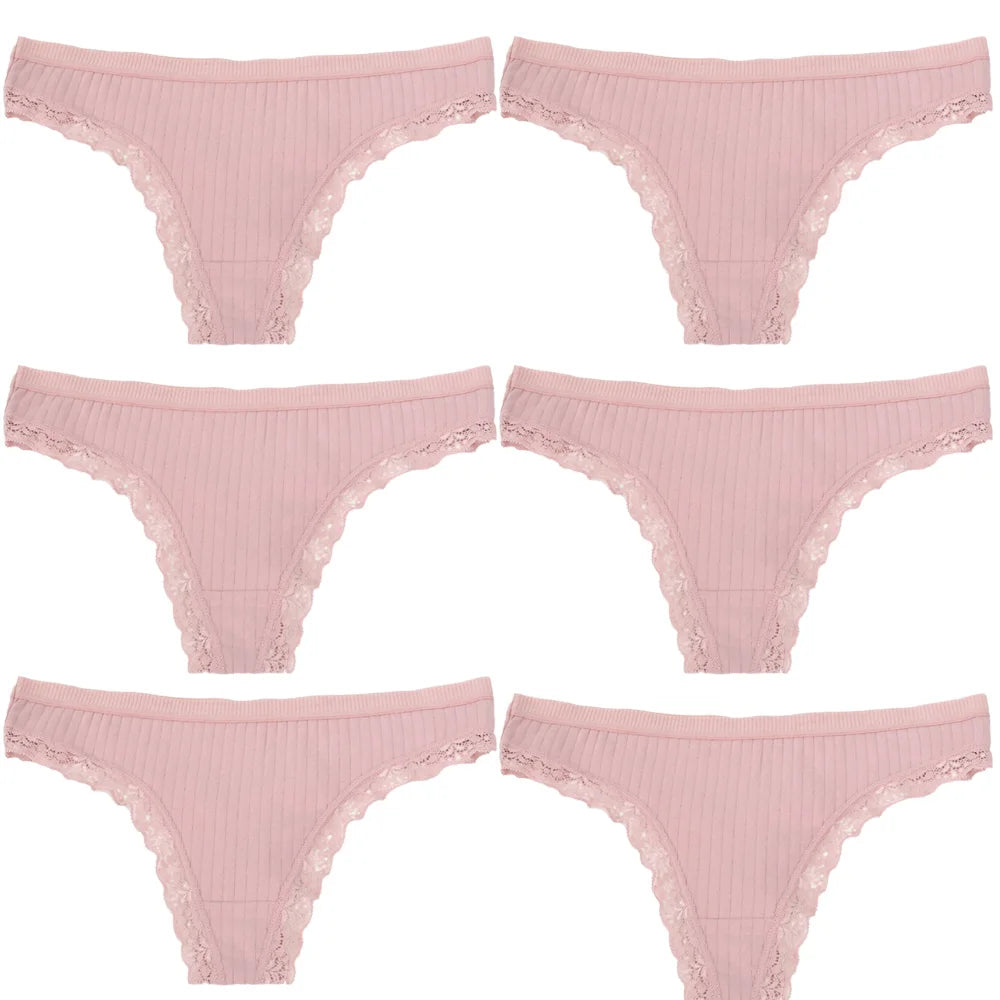 Women Mid-Rise Lace Thong