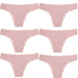 Women Mid-Rise Lace Thong