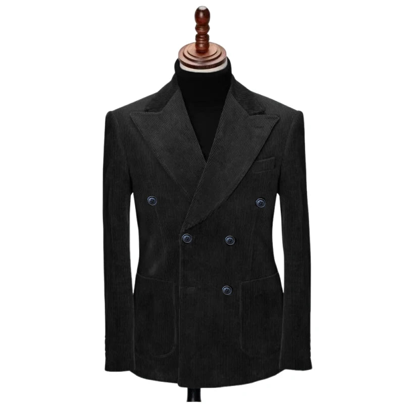 Men Corduroy 2-Piece Winter Suit