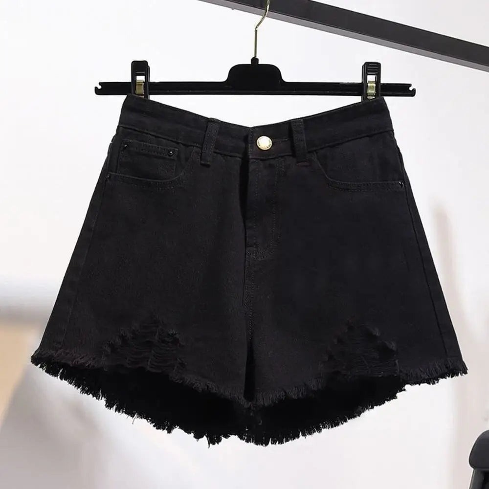 Summer Women's High Waist Cowboy Denim Shorts