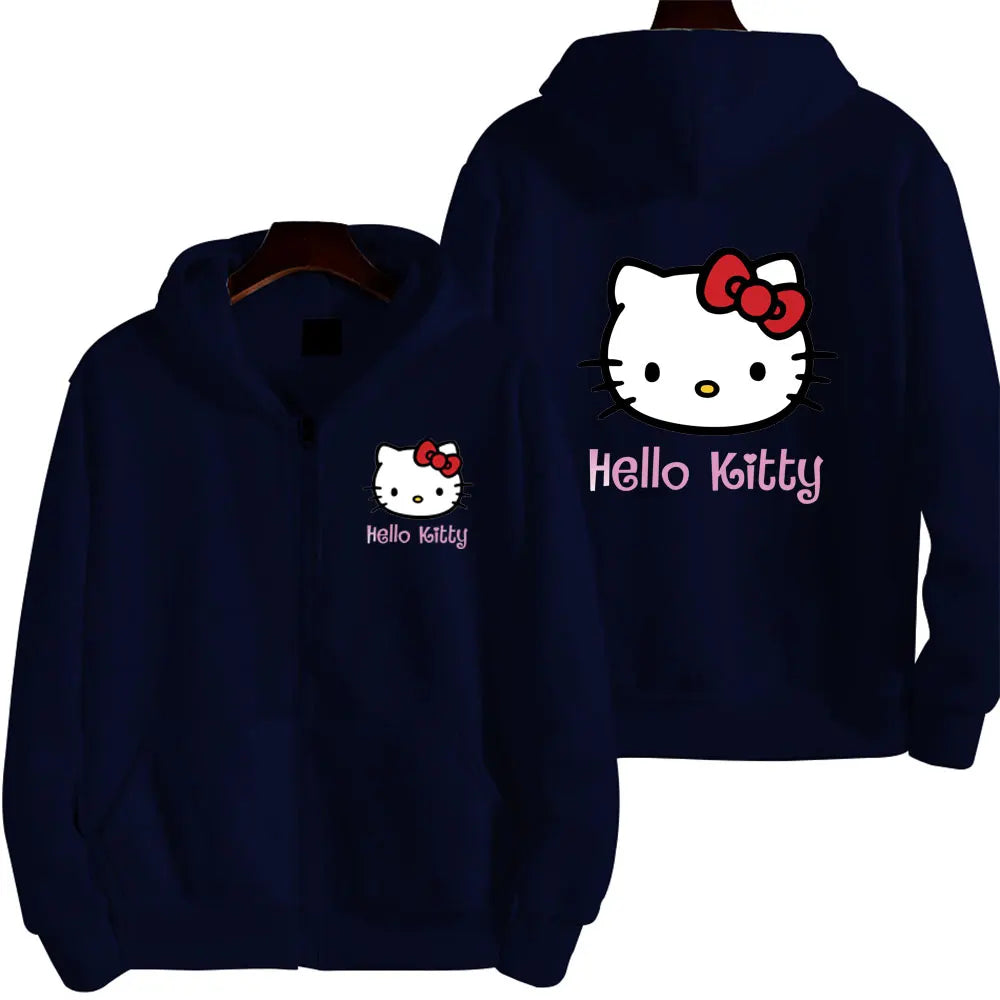 Hello Kitty Pattern Hoodie
