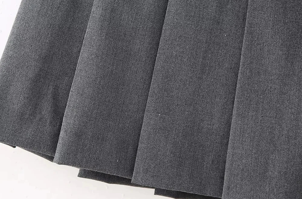 Women's Pleated Belted Skort Shorts