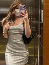 Women's Dresses Glitter Backless Strappy