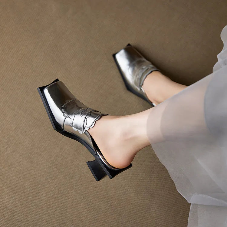 Women Rhinestone Mules Luxury Slippers