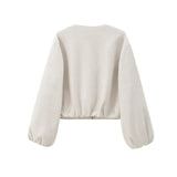 Women Red Zipper Bomber Jacket