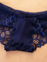 Women Contrast Lace Bra Set