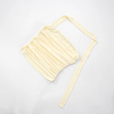 Strapless Pleated Hanging Neck Tank Top