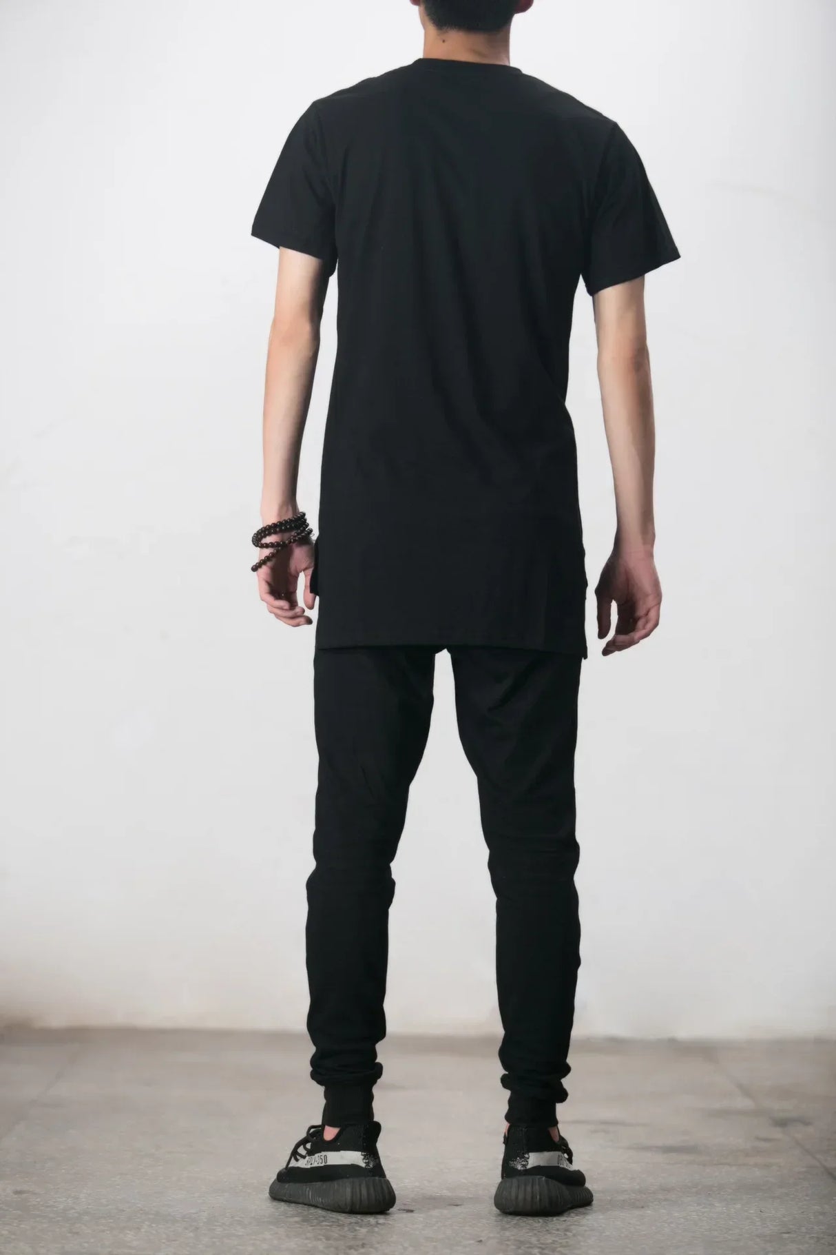 Men Long Hem Streetwear Tee