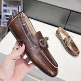 Women’s Kitten Low Heel Pleated Strap Sandals