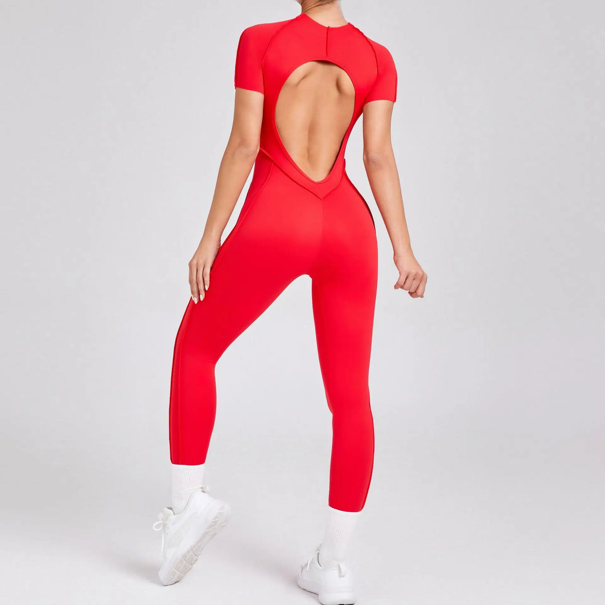Women Backless Yoga Jumpsuit