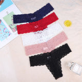 Women Rhinestone Thong Panties