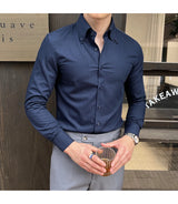Men Slim Striped Shirt