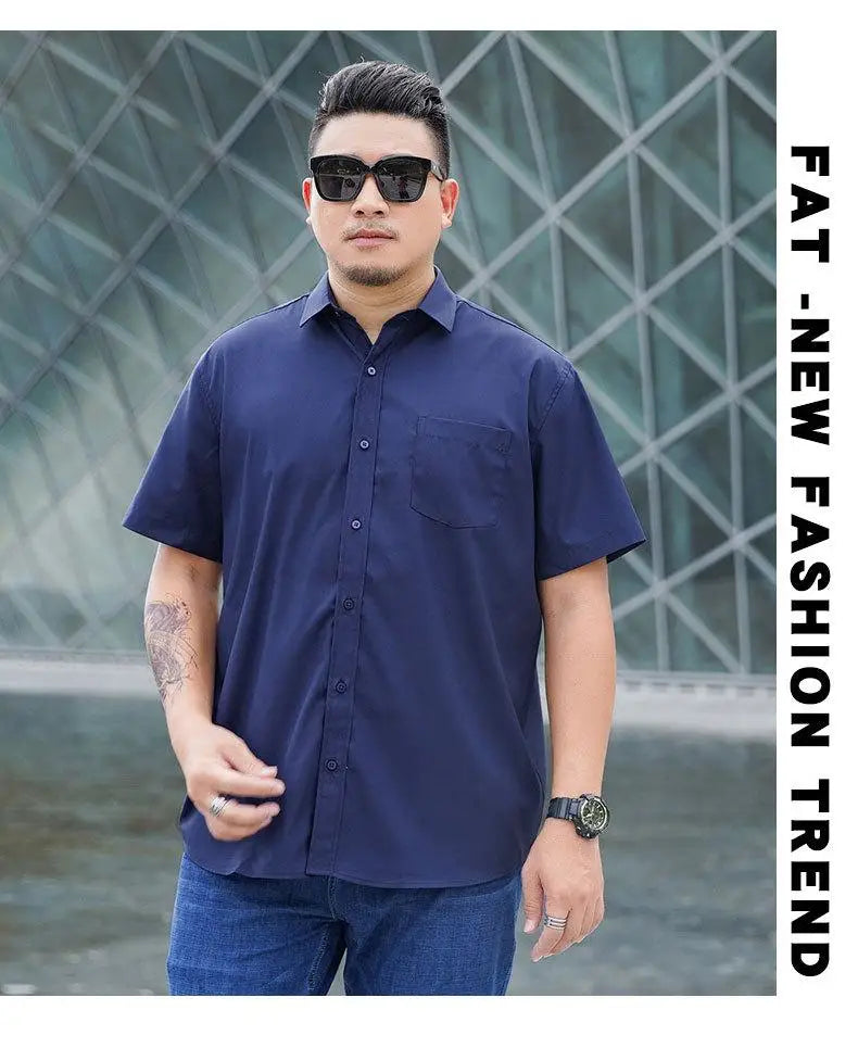 Men Plus Size Work Shirt