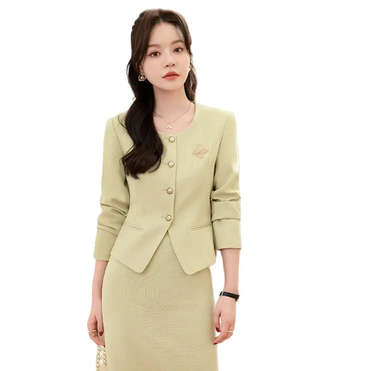 Women Business Work Skirt Suit