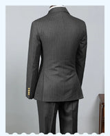 Men Striped 2-Piece Suit