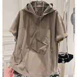 Short Sleeve Y2K Hoodie