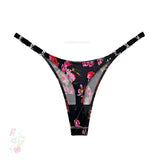 Women Breathable Lace Tangas