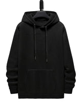 Men's Plus Size Graphic Hoodie – Black Long Sleeve